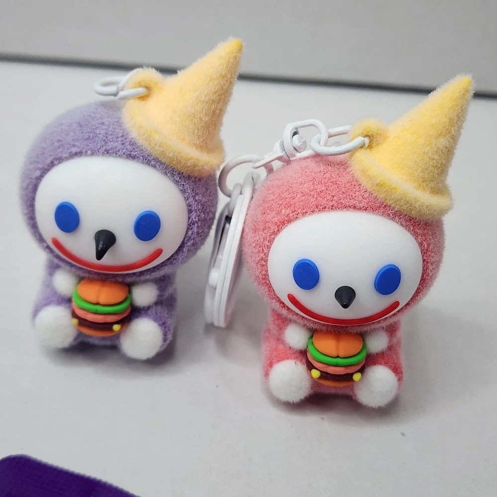 2 Saucy & Spicy Jack In The Box Keychain Charm Jibbi Limited Edition Pink/Purple
